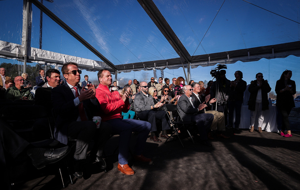 <strong>Several dozen community leaders and elected officials attended the grand opening of the Baptist Arlington Emergency Department Jan. 5, 2023.</strong> (Patrick Lantrip/The Daily Memphian file)