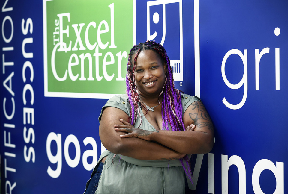 <strong>Ashley McCray is a mother of nine children who has worked in warehouses for nearly 20 years. She will transition to a higher-paying career in manufacturing through a new program funded by the Tennessee Valley Authority, Moore Technical College and The Goodwill Excel Center.</strong> (Mark Weber/The Daily Memphian)