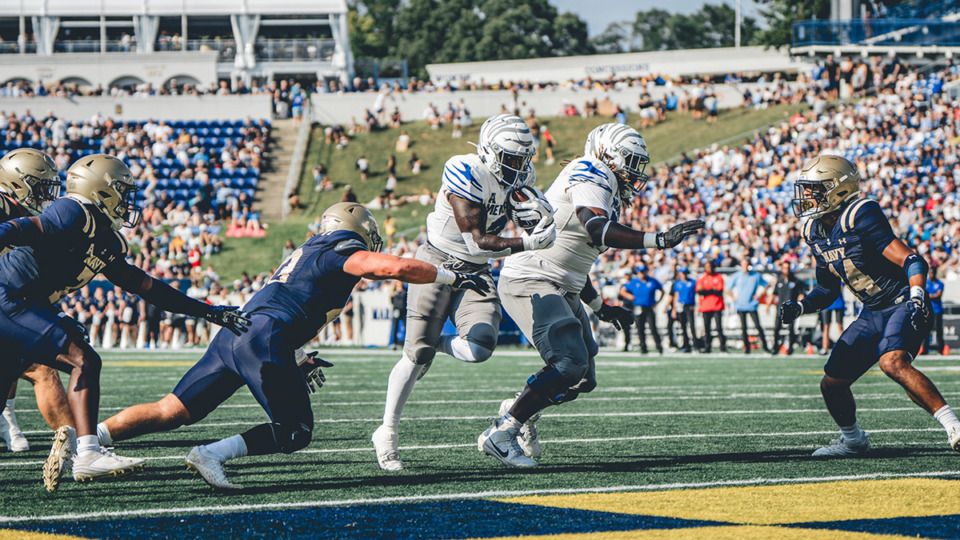 <strong>The Memphis Tigers football team played Navy Sept. 21, 2024 in Annapolis, Md.</strong> (Courtesy Memphis Athletics)