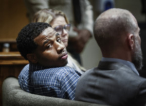 Defendant Justin Johnson, was found guilty in the killing of Memphis rapper Young Dolph, in Memphis, Tenn., on Thursday, September 26, 2024. (Mark Weber/The Daily Memphian)