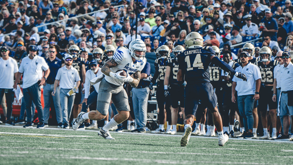 <strong>The Memphis Tigers football team played Navy Sept. 21, 2024 in Annapolis, Md.</strong> (Courtesy Memphis Athletics)