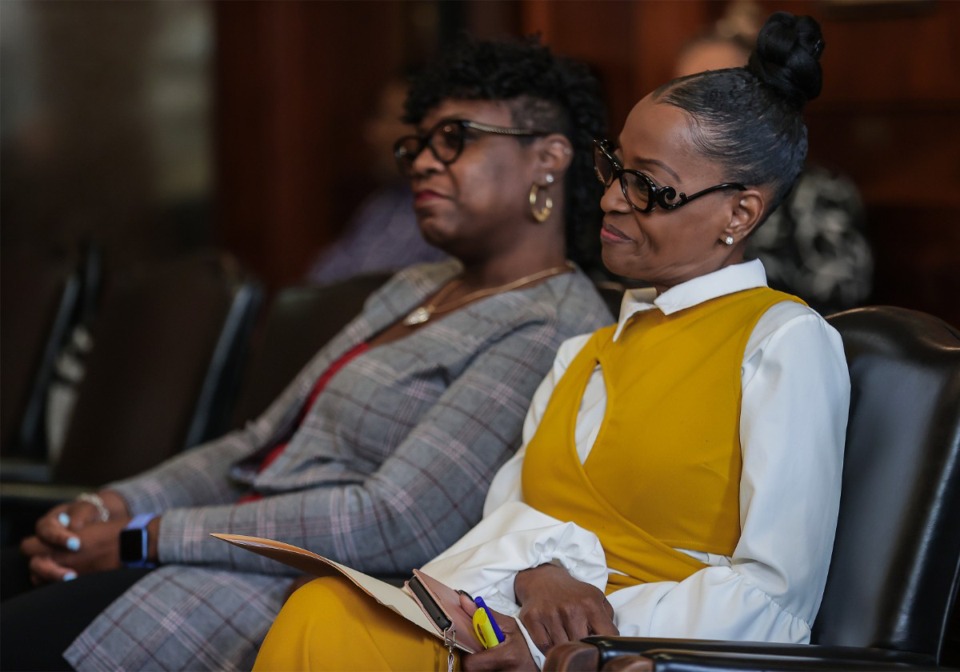 <strong>Wanda Halbert attends a May 31, 2024 hearing in Judge Felicia Corbin-Johnson's Shelby County Circuit Court Division 1 courtroom.</strong> (Patrick Lantrip/The Daily Memphian file)