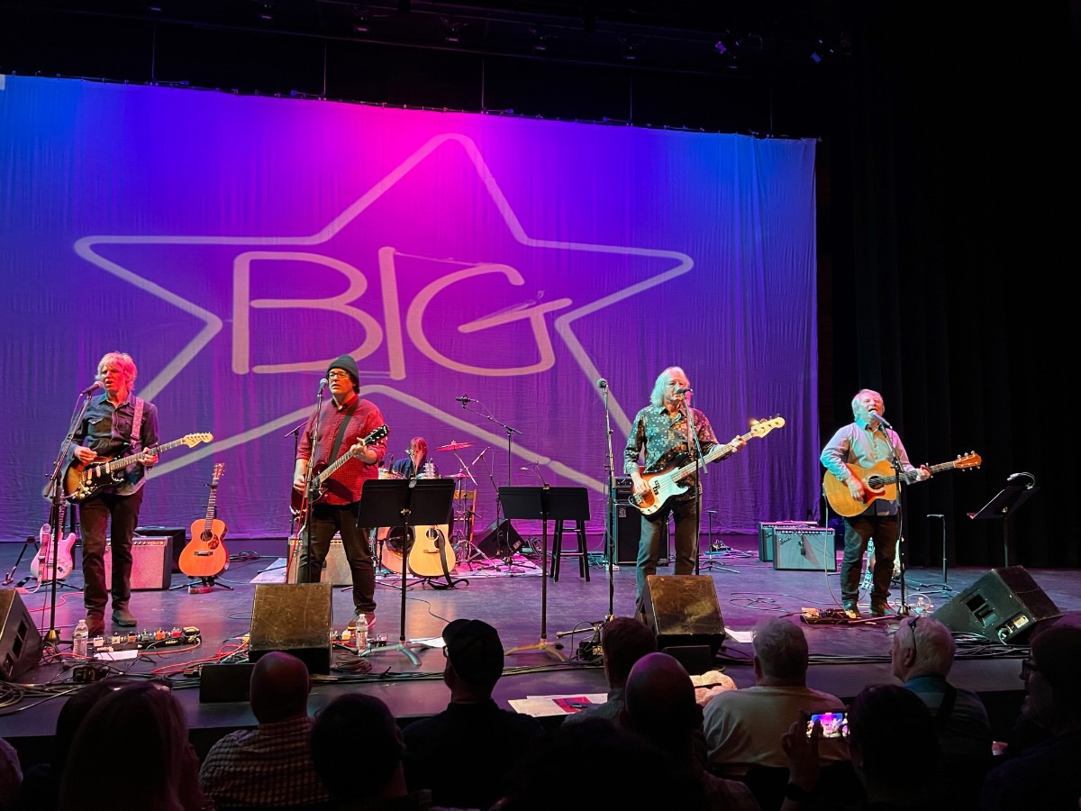 <strong>On Feb. 20, 1974, Memphis band Big Star &mdash; Alex Chilton (vocals, guitar), Chris Bell (vocals, guitar), Jody Stephens (drums) and Andy Hummel (bass)&nbsp;&mdash; released their second album,&nbsp;&ldquo;Radio City.&rdquo; Re-creating the album at Crosstown Theater on Oct. 1, 2024, are (from left) Pat Sansone, Jon Auer, Jody Stephens, Mike Mills and Chris Stamey.</strong>&nbsp;(Jody Callahan/The Daily Memphian)