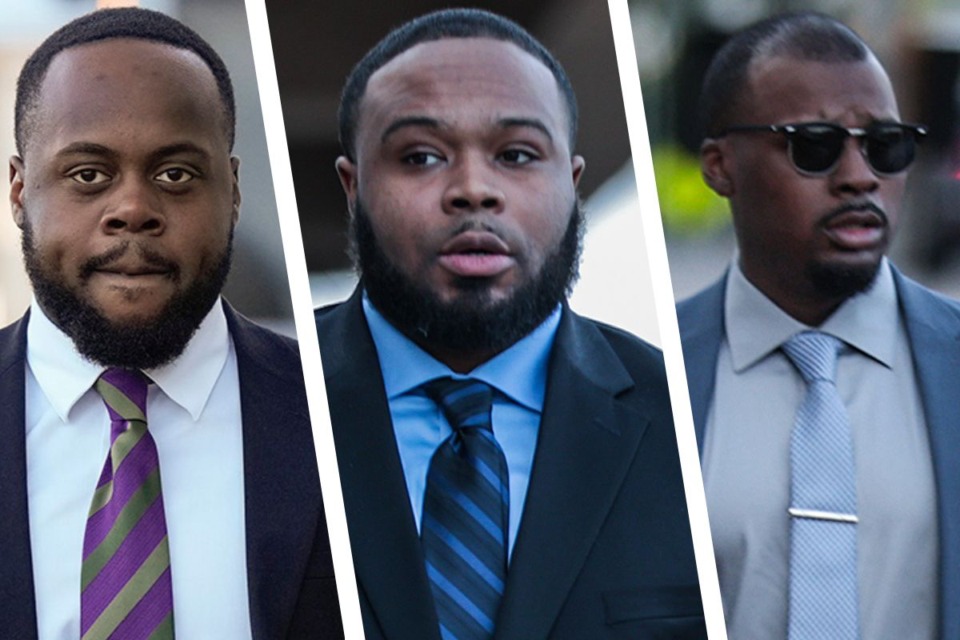 <strong>From left to right: Tadarrius Bean, Demetrius Haley and Justin Smith were on trial.</strong>&nbsp;(From left to right: George Walker IV/AP file; Patrick Lantrip/The Daily Memphian; Patrick Lantrip/The Daily Memphian)