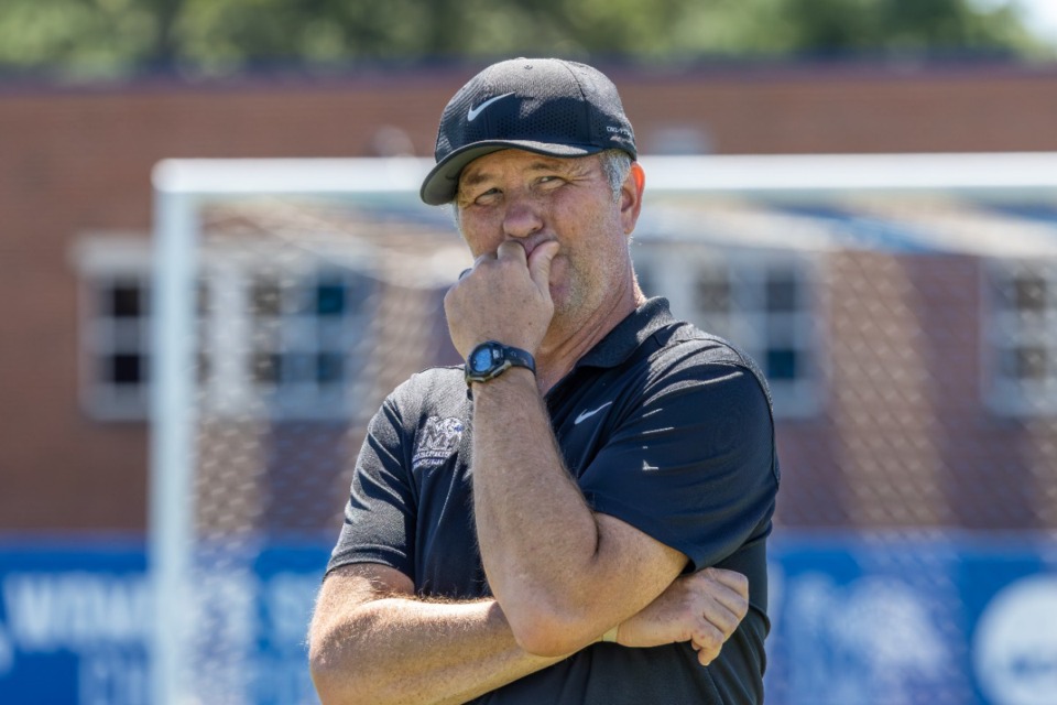 <strong>Memphis Tigers coach Brooks Monaghan has led his team to four straight victories in women&rsquo;s soccer.</strong> (Wes Hale/The Daily Memphian file)