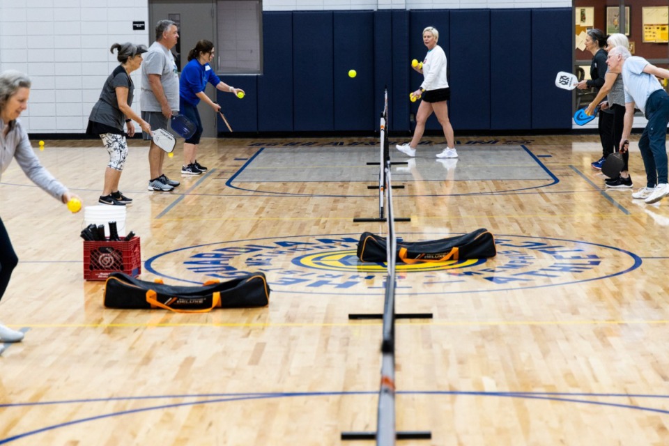 <strong>Budding pickleball players attend a class at Christ Church Memphis.</strong> (Brad Vest/The Daily Memphian file)