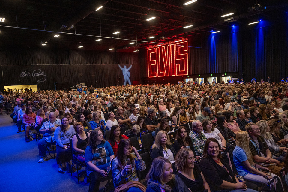 <strong>Riley Keough talks about the book she co-wrote with her mother, Lisa Marie Presley at the Graceland Soundstage, Saturday, Oct. 12, 2024. Over 1700 fans attended.</strong> (Greg Campbell/Special for The Daily Memphian)