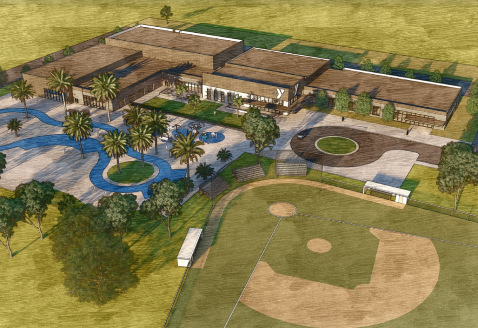 <strong>A rendering depicts the Lakeland Community Center that will occupy the former Econo Lodge property &nbsp;just north of the Interstate 40-Canada Road interchange.</strong> (Courtesy City of Lakeland)