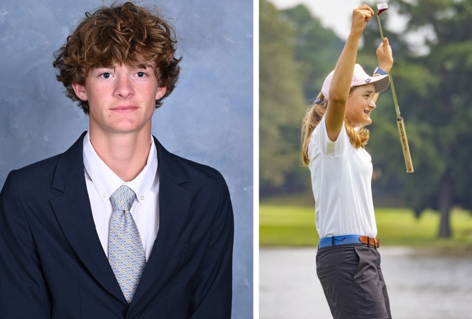 <strong>The Daily Memphian's Boys Golfer of the Year is Charles Snider, a sophomore at MUS. The Daily Memphian's Girls Golfer of the Year is Catherine Bowie, a freshman at Hutchison.</strong> (Submitted)