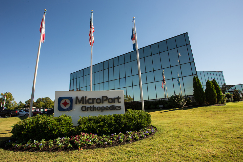 <strong>MicroPort Orthopedics is selling off land surrounding its facility at 5677 Airline Road.</strong> (The Daily Memphian file)