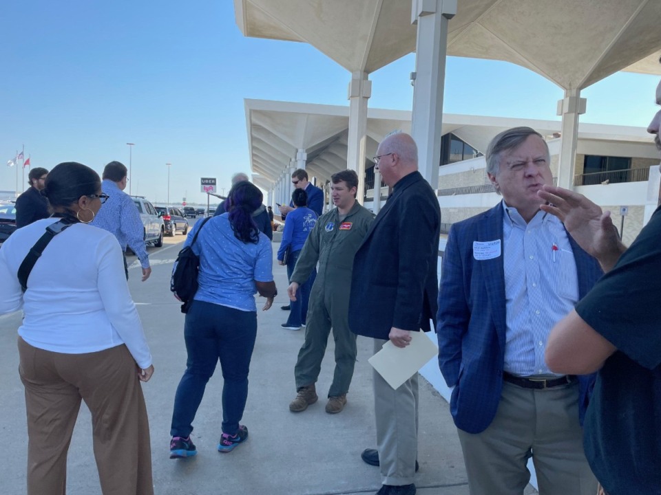 <strong>The free airport tour, which lasts less than three hours, ends at the front door of the main terminal. The next tour will be in March.</strong> (Jane Roberts/The Daily Memphian)