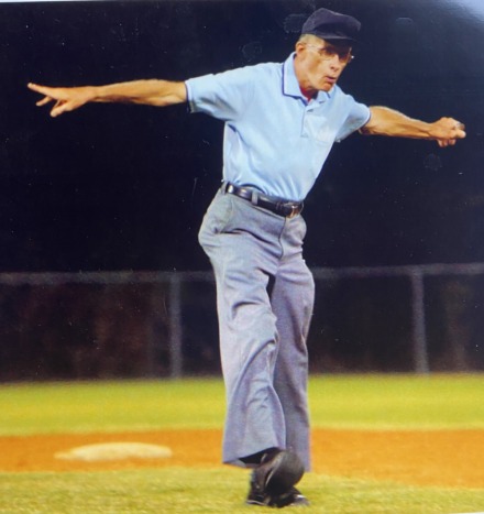 <strong>Over decades, Gene Brady umpired thousands of amateur baseball games in the Mid-South.</strong> (Courtesy of Helen Anne DiMeglio.)