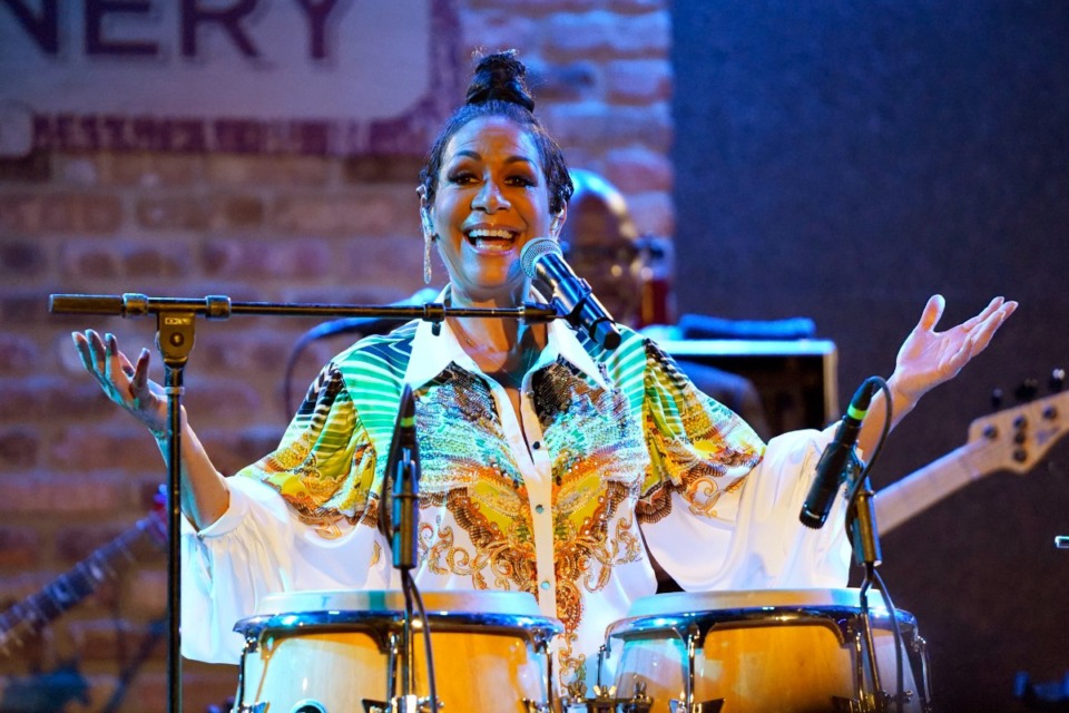 <strong>Sheila E. and the E-Train perform at City Winery Feb. 5, 2022, in Chicago.</strong> (Rob Grabowski/Invision/AP file)