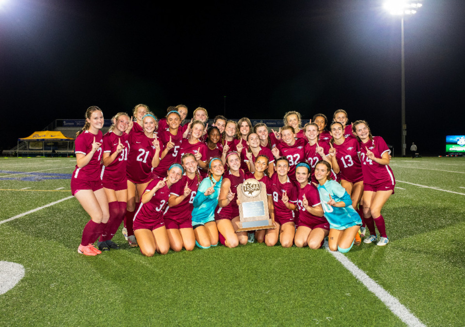 <strong>ECS defeated Lausanne 2-0 in Friday&rsquo;s Division 2-A girls soccer state championship match in Chattanooga. The Eagles also won in 2023, for back-to-back championships.</strong>&nbsp;(Tracey Simpson/Special to The Daily Memphian)