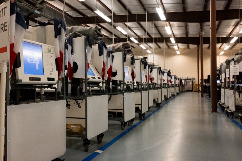 <strong>Shelby County Election Commission tests the election system ahead of Election Day at Shelby Farms on Tuesday, Oct. 8, 2024. </strong>(Ziggy Mack/Special to The Daily Memphian)