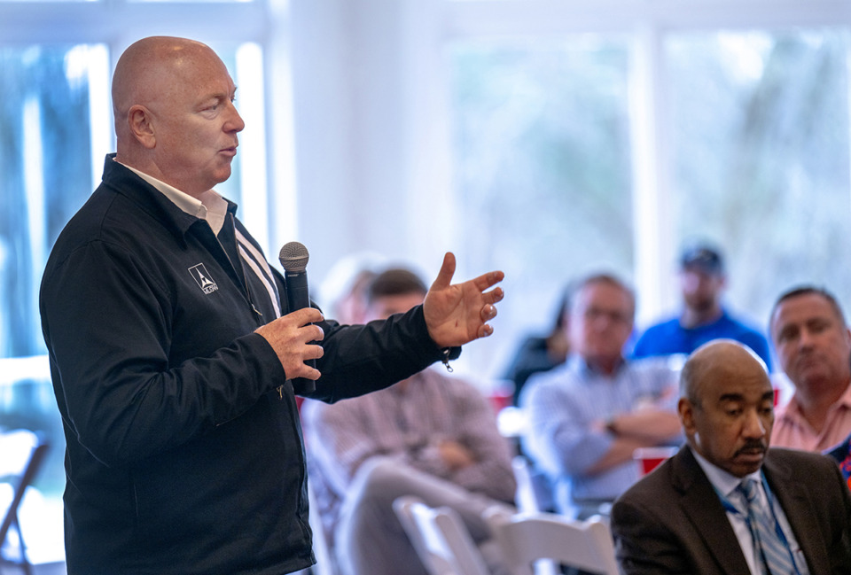 <strong>MLGW President and CEO Doug McGowen, seen here in March, says the utility knows of 20,000 structures with lead water pipes.</strong> (Greg Campbell/The Daily Memphian file)