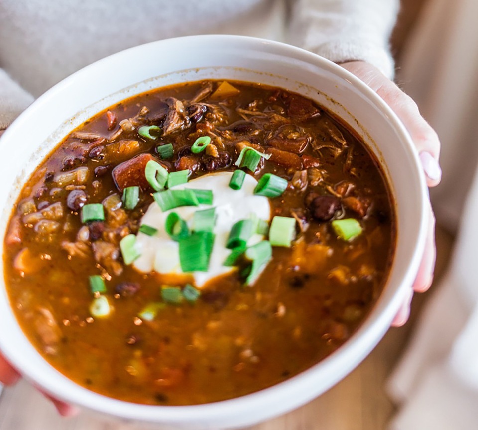 <strong>LeTard's pumpkin short rib chili recipe calls for a little sugar, but it's more savory than sweet.</strong> (Courtesy Andrea LeTard)