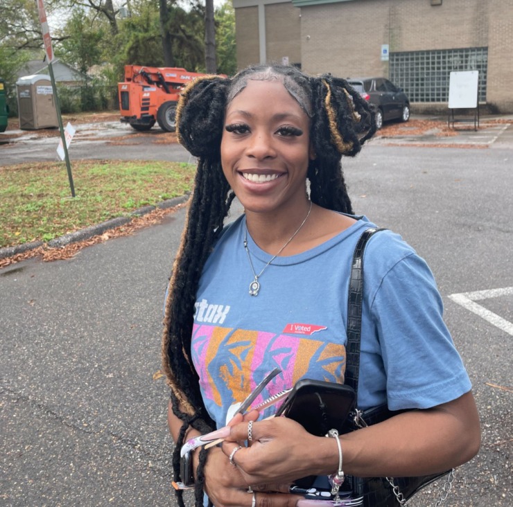 <strong>Jameelah Quinn, 20, was a first-time voter at Glenview Community Center.</strong> (Samuel Hardiman/The Daily Memphian)