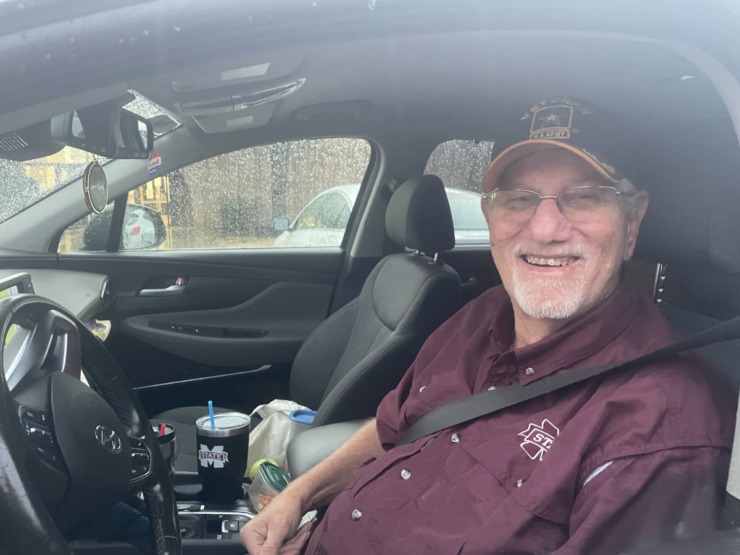 <strong>Army veteran Jerry Clay drove Memphis area voters from the polls on Election Day, Nov. 5, 2024, after casting his own ballot in Mississippi for Donald Trump.</strong> (Laura Testino/The Daily Memphian)