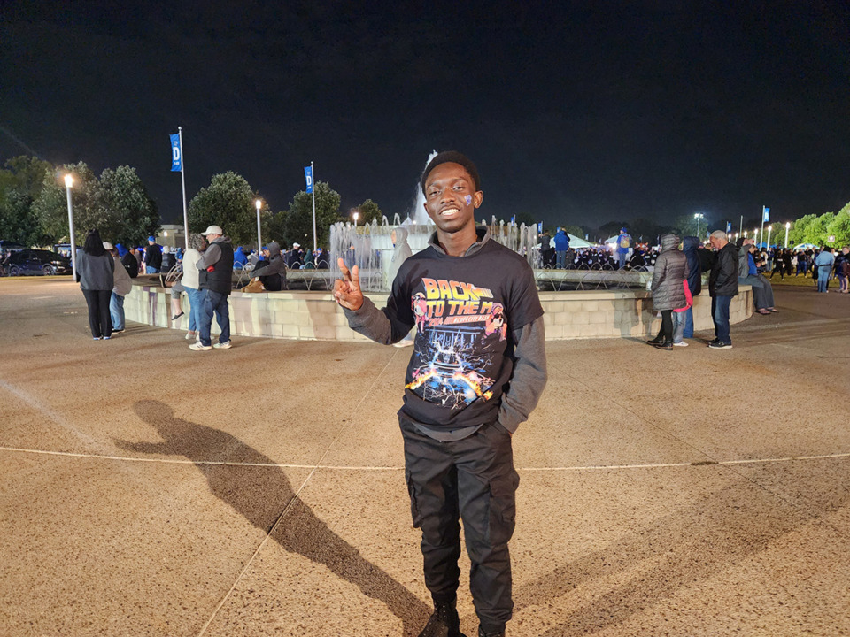 <strong>Ben Agyemang attended the Memphis Tigers football game against Rice on Nov. 8.</strong> (Submitted)