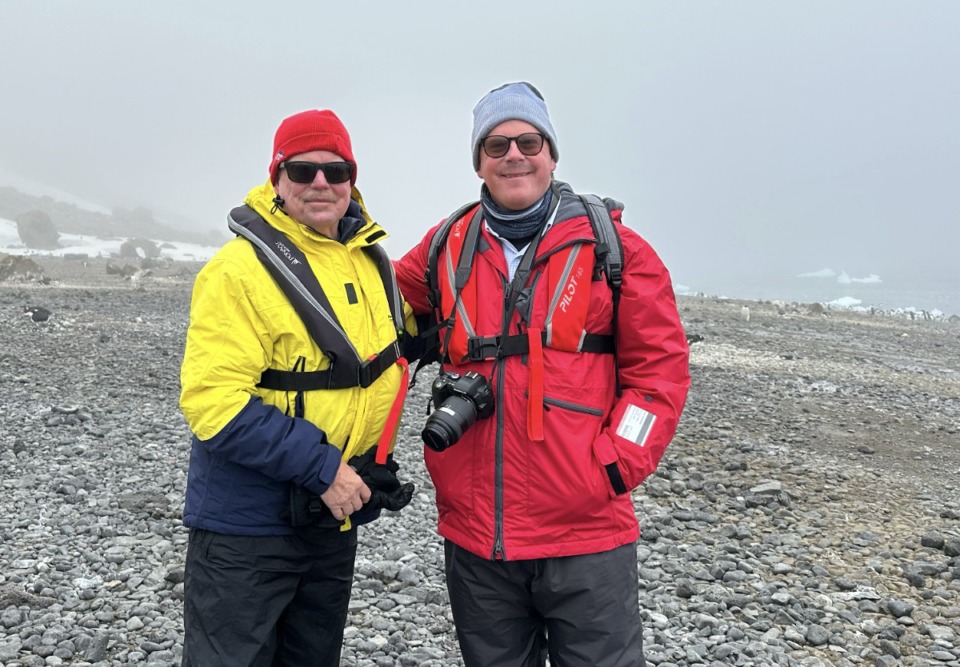 <strong>James McClintock (left), and Rev. John Burruss will talk about Antarctica and climate change from the science and faith perspectives in a free lecture at 7 p.m. Thursday, Nov. 14, at Grace St. Luke&rsquo;s Episcopal Church.</strong> (Submitted)&nbsp;