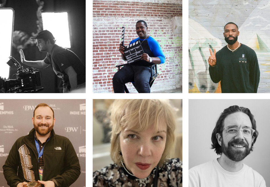 <strong>Each of these filmmakers will have their short films screened in Italy, at the Porretta Film Festival. From left, top: Brandon Russell, Caleb Suggs, Kevin Brooks. From left, bottom: Kyle Taubken, Laura Jean Hocking, Noah Glenn</strong>. (Submitted)