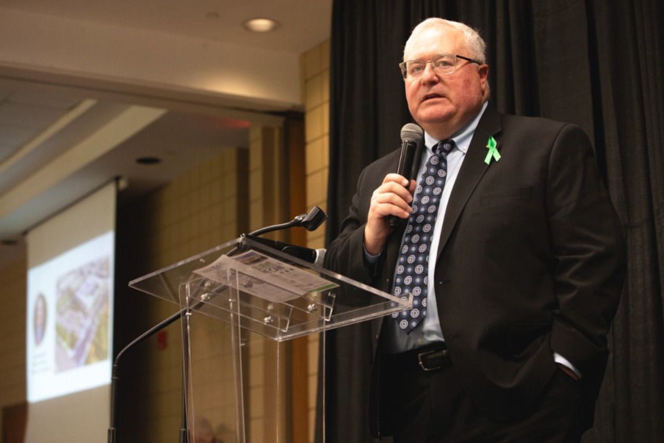 <strong>Mark Billingsley spoke at Alliance&nbsp;Healthcare Services&rsquo; third annual mental-health breakfast at The Great Hall in Germantown on Tuesday, Nov. 12.</strong> (Ziggy Mack/Special to The Daily Memphian)