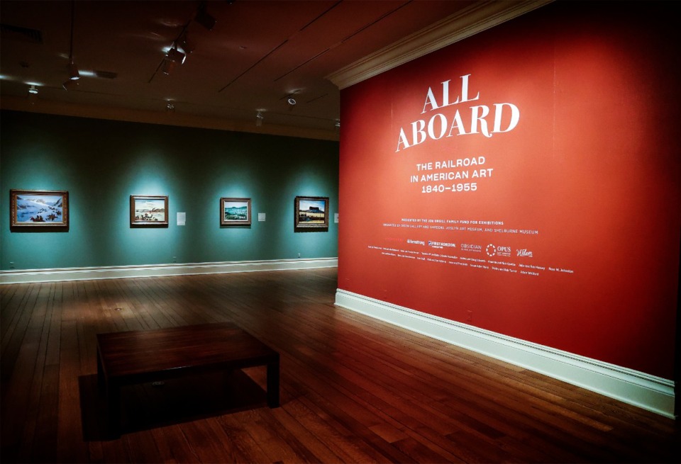 <strong>Dixon Gallery and Gardens exhibition "All Aboard: The Railroad in American Art, 1840 - 1955" on Tuesday, November 6, 2024</strong>. (Mark Weber/The Daily Memphian)