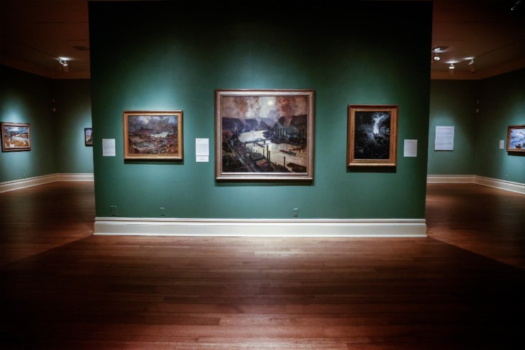 <strong>Dixon Gallery &amp; Gardens exhibition "All Aboard: The Railroad in American Art, 1840 - 1955" on Tuesday, November 6, 2024.</strong> (Mark Weber/The Daily Memphian)