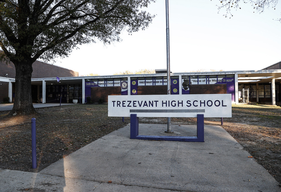 <strong>Trezevant High&rsquo;s graduation rate is&nbsp; up 12 percentage points in two years, to 79% in 2023-24. But the school nearly doubled in size this year, taking on 400 students from&nbsp;MLK College Prep, a priority school that closed at the end of its term with the ASD. The merge makes way for the new Frayser high, which is set to replace Trezevant&rsquo;s building.</strong> (Mark Weber/The Daily Memphian)