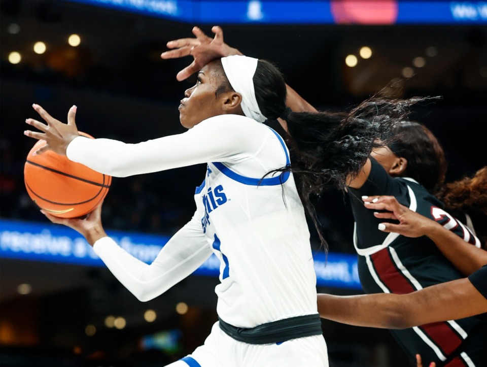 <strong>University of Memphis Lady Tigers guard Tilly Boler (in an Oct. 15 photo)&nbsp; posted another 20-point performance Saturday, her third of the season and ninth of her career.</strong> (Mark Weber/The Daily Memphian)