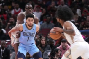 <strong>Memphis' Scotty Pippen Jr. scored 30 points and dished out 10 assists in the Grizzlies' 142-131 win over the Chicago Bulls, Saturday, Nov. 23, 2024, in Chicago.</strong> (Charles Rex Arbogast/AP)