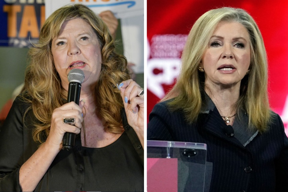 <strong>Democratic U.S. Senate nominee Gloria Johnson (left) got 110 more votes by the certified total and Republican incumbent Sen. Marsha Blackburn got an additional 73 votes.</strong> (The Daily Memphian files)