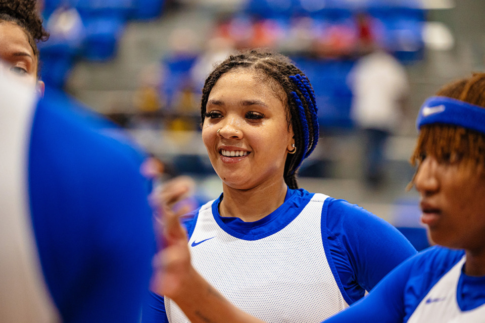 <strong>Elauna Eaton led the Memphis women&rsquo;s basketball team in scoring for the second time this season, posting a career-high 20 points. The Tigers lost to ETSU, 78-71.</strong> (Benjamin Naylor/The Daily Memphian file)