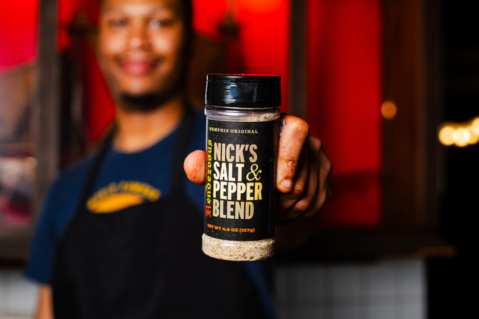 <strong>Nick&rsquo;s Salt &amp; Pepper Blend was developed by the late Nick Vergos and is the newest product to be launched by Charlie Vergos Rendezvous. The perfect ratio of salt to pepper, the seasoning blend is used on several of The Rendezvous&rsquo; signature items.</strong> (Courtesy Charlie Vergos Rendezvous)