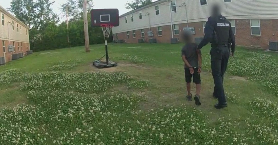 <strong>A report by the U.S. Department of Justice found that Memphis police discriminate against Black people and people with behavioral disabilities. Those violations are found with adults and with children. Said the report:&nbsp;&ldquo;Memphis police officers handcuff children as young as 8 years old even when they pose no safety risk.&rdquo; </strong>(Screenshot from the DOJ report)&nbsp;