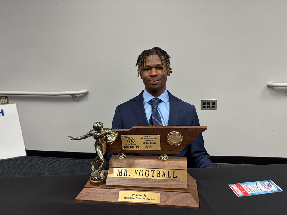 <strong>Covington running back Skylan Smith is the Class 3A Mr. Football winner.</strong> (John Varlas/The Daily Memphian)