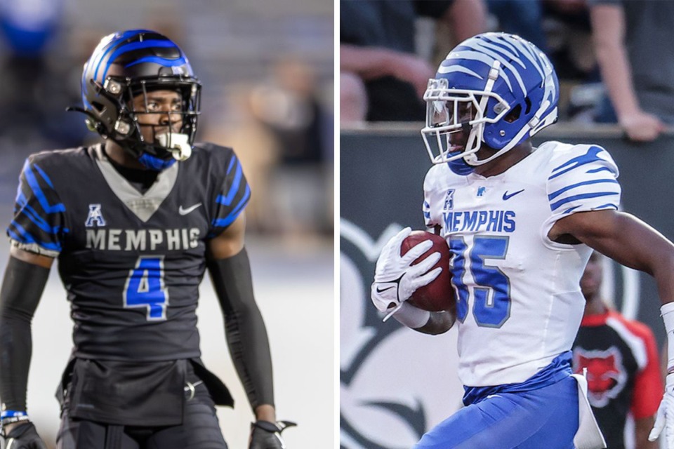 <strong>An&rsquo;Darius Coffey (left) and DJ Bell (right) have entered the transfer portal.</strong> (From left to right: Wes Hale/Special to The Daily Memphian; Patrick Lantrip/The Daily Memphian file)