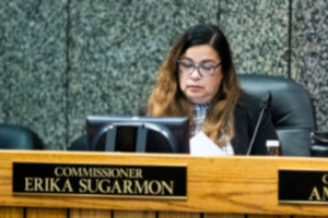 <strong>Commissioner Erika Sugarmon reacted negatively to some of her colleagues&rsquo; remarks at the County Commission.&nbsp;&ldquo;I cannot be bought,&rdquo; she said. &ldquo;I stand on my voting record.&rdquo;</strong> (The Daily Memphian files)