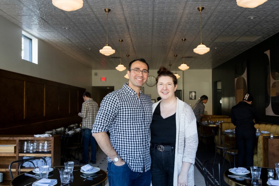 <strong>Kyle Bankston, left, and Kate Ashby, right, owners of Public Bistro and Knifebird.</strong> (Brad Vest/Special to The Daily Memphian)