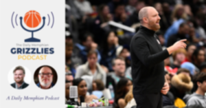 <strong>Memphis Grizzlies head coach Taylor Jenkins in action during the second half of an NBA basketball game against the Washington Wizards, Sunday, Dec. 8, 2024, in Washington. The Grizzlies won 140-112.</strong> (AP Photo/Nick Wass)