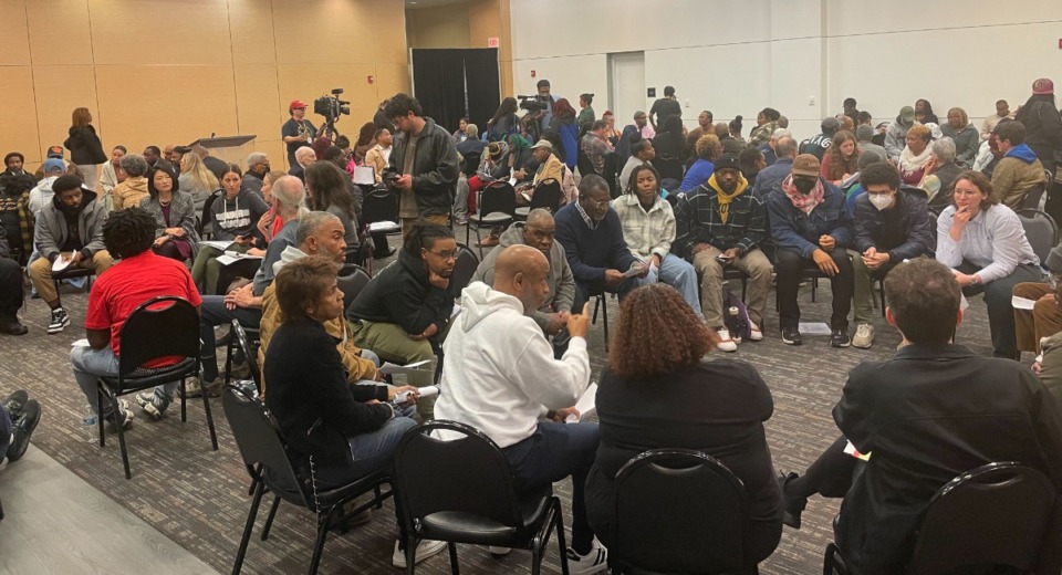 <strong>Community members gathered at the National Civil Rights Museum Wednesday, Dec. 18, to discuss the results of a 17-month investigation into the Memphis Police Department.</strong> (Aarron Fleming/The Daily Memphian)