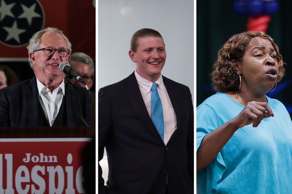 <strong>State Rep. Mark White (left), Noah Nordstrom (center) and Sarah Carpenter (right) appeared at a press conference Dec. 19.</strong> (Patrick Lantrip/The Daily Memphian file)&nbsp;