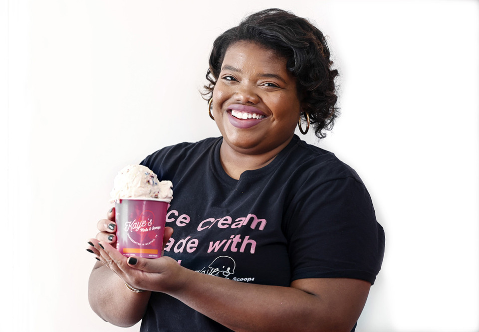 <strong>&ldquo;Most people think of ice cream just for the summer, but it&rsquo;s a treat that should be enjoyed year-round,&rdquo; said Kameisha Wilson, who is the founder of Kaye&rsquo;s Pints &amp; Scoops.</strong> (Mark Weber/The Daily Memphian)