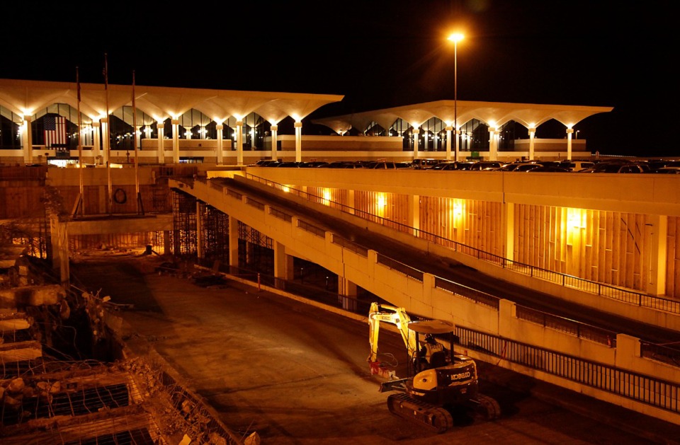 <strong>Eventually, a five-lane road will be the entrance to Memphis International Airport.</strong> (Lance Murphey/The Daily Memphian file)