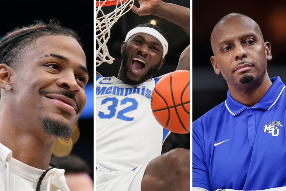 <strong>Left to right, Ja Morant of the Memphis Grizzlies, Memphis center Moussa Cisse, Tigers coach Penny Hardaway.</strong> (The Daily Memphian files)&nbsp;