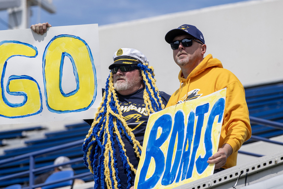 <strong>Fans came out for the Memphis Showboats&rsquo; April 6, 2024, home opener at Simmons Bank Liberty Stadium.</strong> (Greg Campbell/Special to The Daily Memphian)