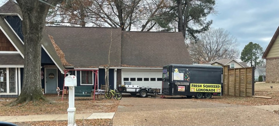 <strong>A home in Bartlett where a food truck is parked in the front yard. It will no longer be in compliance with a new RV parking ordinance if it passes a third reading in February.</strong> (Submitted)