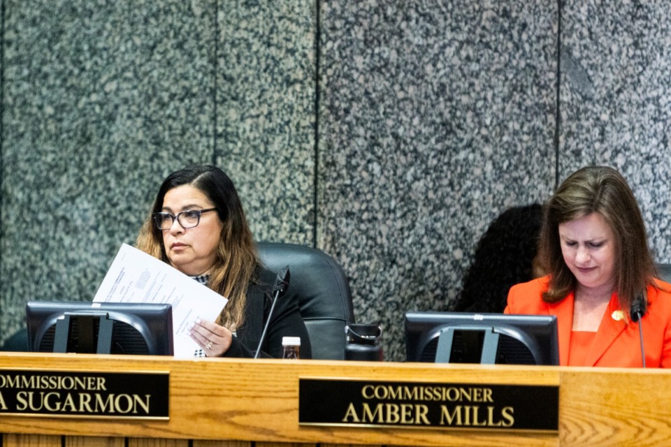 <strong>Shelby County Commissioners Erika Sugarmon (left) and&nbsp;Amber Mills cosponsored what amounts to a &ldquo;no confidence&rdquo; vote on the Memphis-Shelby County Schools board.</strong>&nbsp;(Brad Vest/The Daily Memphian file)