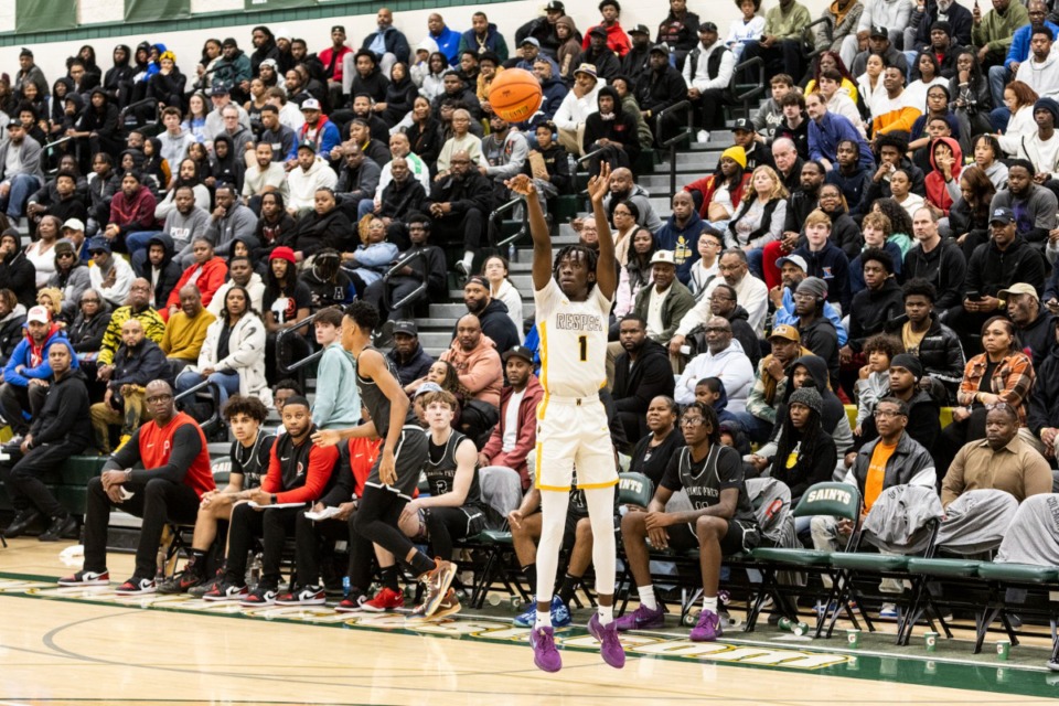 <strong>Whitehaven&rsquo;s TaQuez Butler attempts a shot during Friday&rsquo;s game against Dynamic Prep at the Memphis Hoopfest at Briarcrest Christian School.</strong> (Brad vest/Special to The Daily Memphian)